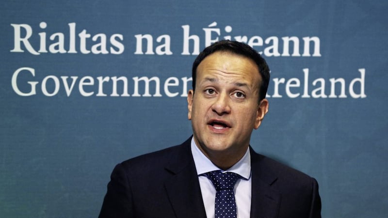 An taoiseach Leo Varadkar speaks at the launch of the Project Ireland 2040 funds in Government Buildings, Dublin. Picture by Brian Lawless, Press Association 