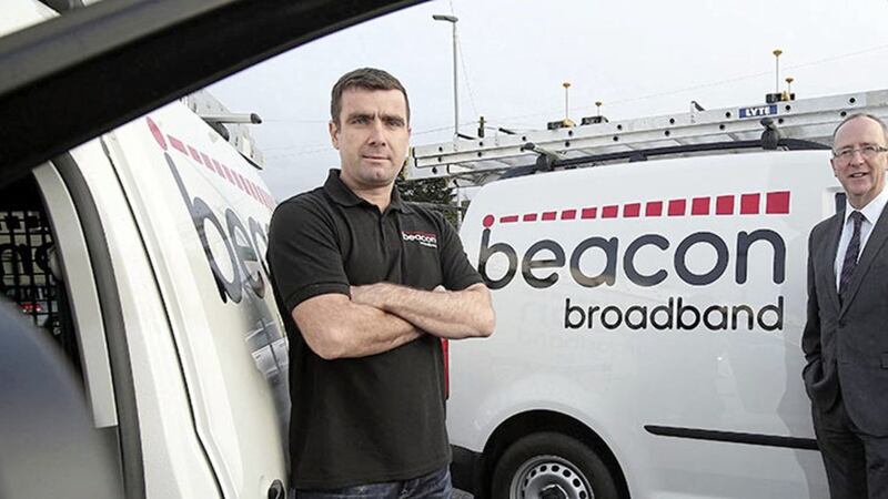 Brian McCourt, Beacon Broadband, and Des Gartland, Invest NI 
