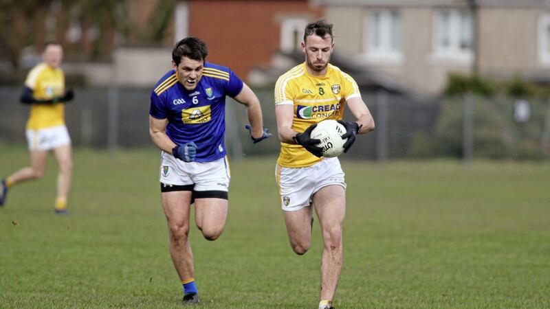 Antrim&#39;s Matthew Fitzpatrick will try his luck at Irish League soccer in 2020 Picture: Seamus Loughran 
