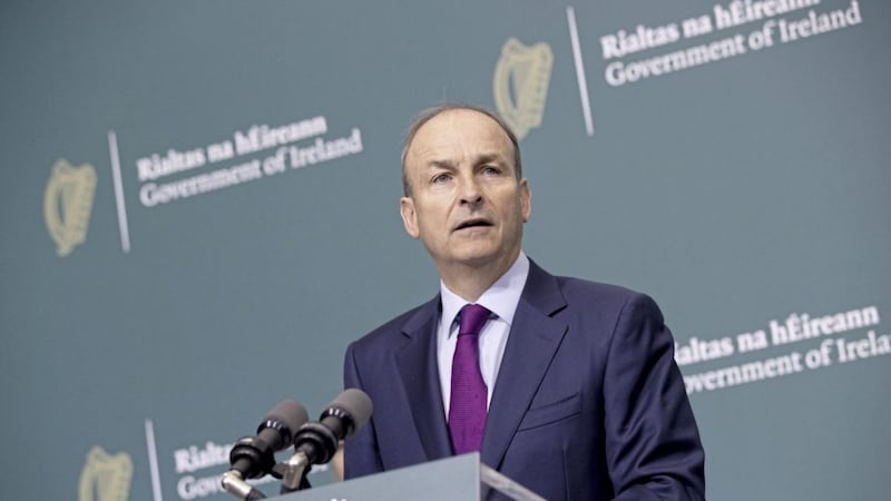 Taoiseach Miche&aacute;l Martin said London will need to provide further financial support for the north if Covid restrictions are tightened. Picture by Julien Behal Photography/PA Wire 