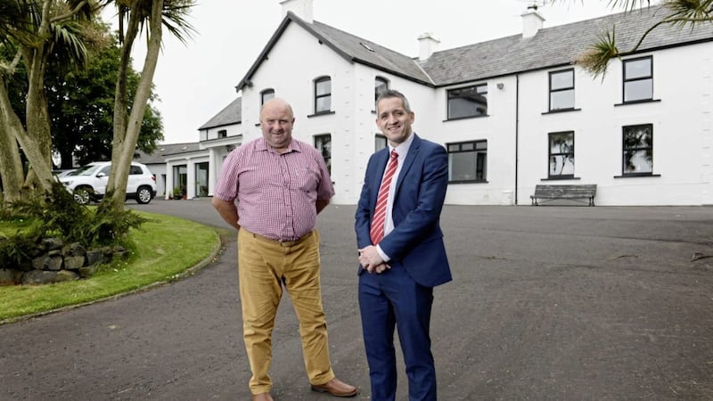 Tom McMaster (left) with Paul Reid, business development manager at Ulster Bank 