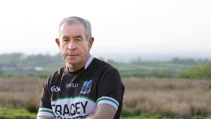 Fermanagh manager Pete McGrath at Lissan &nbsp;