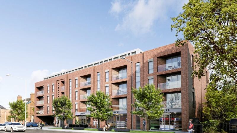 CGI view of the proposed new development from Ormeau Road 