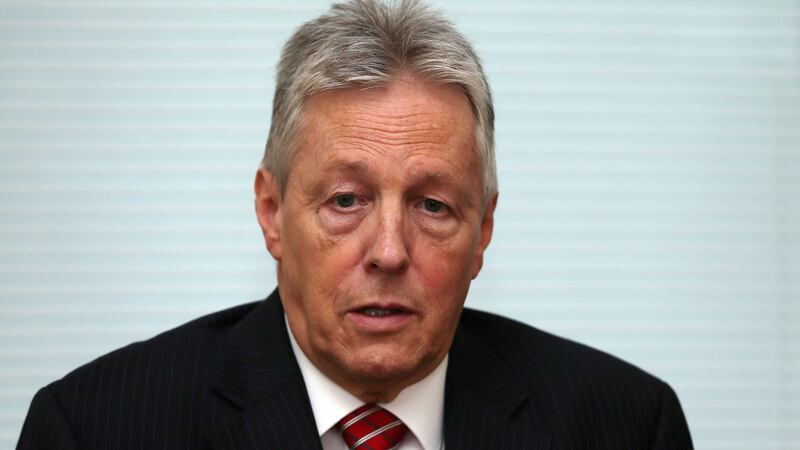 DUP leader Peter Robinson in his office in Stormont. Picture by Niall Carson/PA Wire&nbsp;
