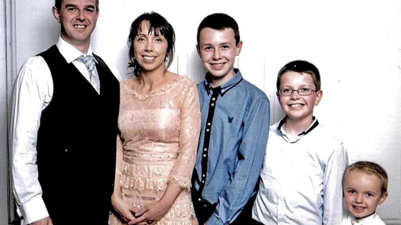 Alan Hawe with his wife Clodagh and their children Liam, 13, Niall, 11 and Ryan, six, who died in a murder-suicide at their countryside house in Co Cavan last year. Picture from Hawes/Coll families/PA Wire 