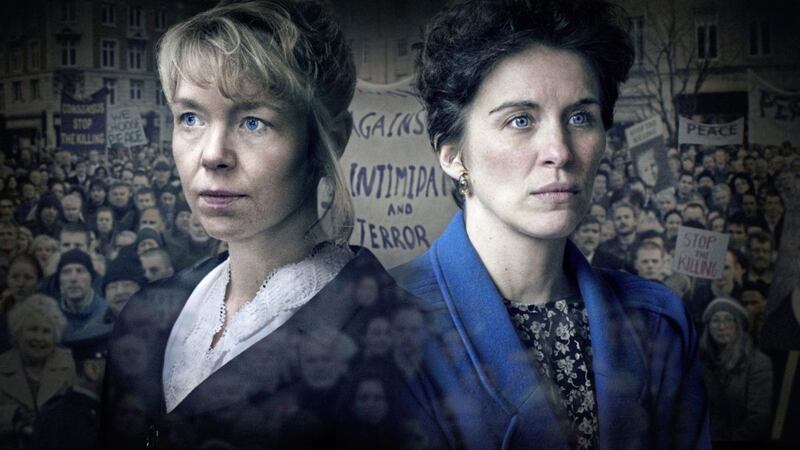 Susan McHugh (Vicky McClure) and Wendy Parry (Anna Maxwell Martin) in Mother&#39;s Day.  (C) BBC - Photographer: Steffan Hill 