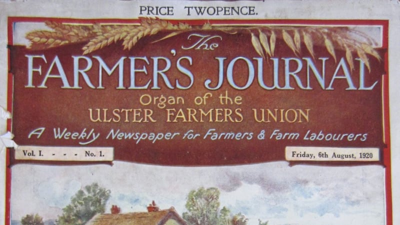 Cover of the UFU&rsquo;s first edition of The Farmers&rsquo; Journal published in 1920  