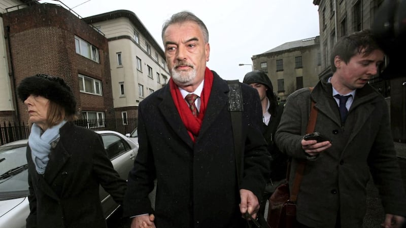 Ian Bailey and Jules Thomas leave the Four Courts in Dublin during an earlier hearing. Picture by Brian Lawless/PA 