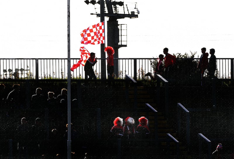 The red and white flag will fly in Celtic Park again on Sunday. Picture: Margaret McLaughlin