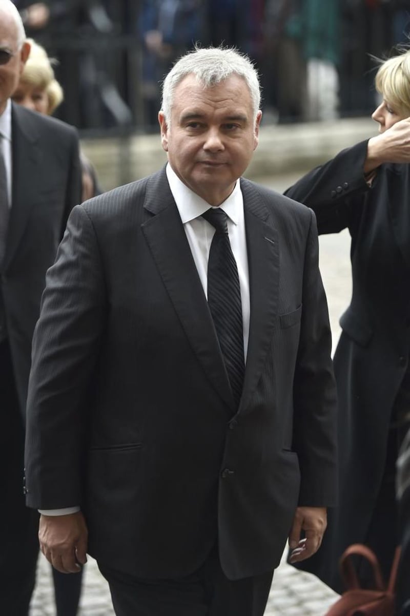 Eamonn Holmes arrives for the Service of Thanksgiving for Sir Terry Wogan at Westminster Abbey, London. Picture by Hannah McKay, Press Association