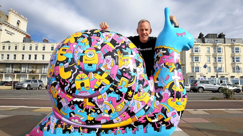The public art trail of 50 giant snail sculptures is raising money to care for terminally ill people in Sussex.
