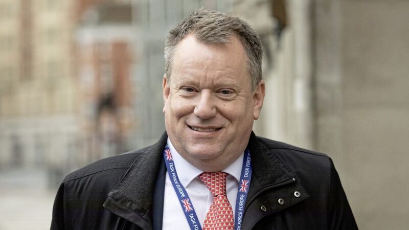 This week, Brexit minister Lord David Frost was threatening the European Union from the Tory Party conference in Manchester. Photo: Aaron Chown/PA Wire. 