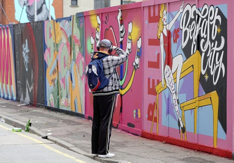 The Hit The North street art festival in Belfast is in its tenth year. Picture by Mal McCann 