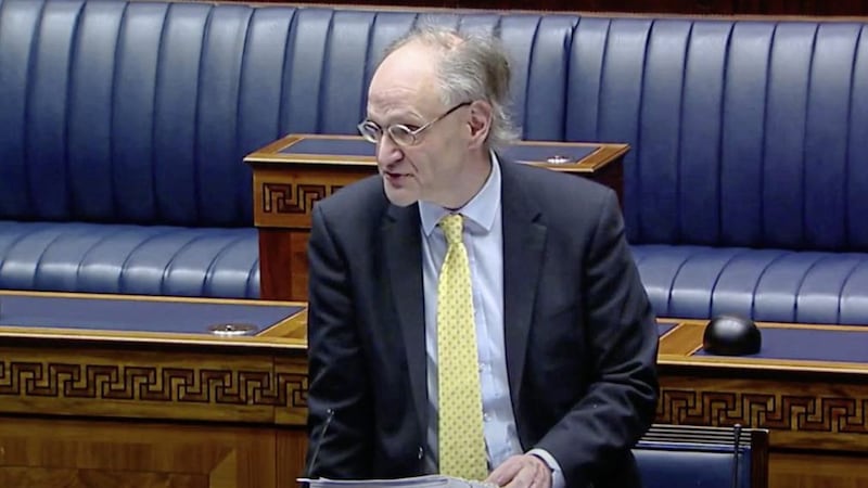 DUP discontent over the reopening of schools is more about political positioning and internal party management. Pictured, DUP education minister Peter Weir. 