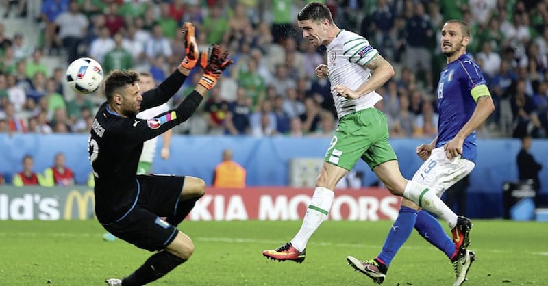 Robbie Brady's crucial goal for Ireland against Italy at Euro 2016 is ranked as The Boot Room's best moment