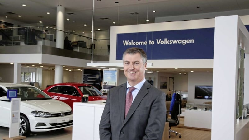 Brian Robinson, franchise director at the Agnew Group, pictured at the new &pound;2.25m Volkswagen Hub 