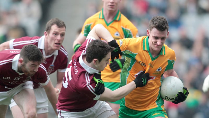 Slaughtneil were well beaten by Corofin in the 2015 All-Ireland final but avoided a rematch courtesy of Dr Crokes' win over the Connacht in February.