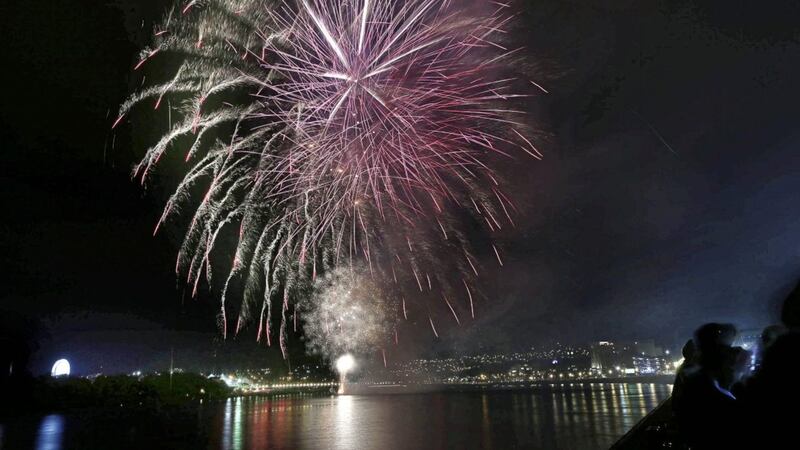 Halloween fireworks light up the sky in Derry last year. Picture by Margaret McLaughlin 
