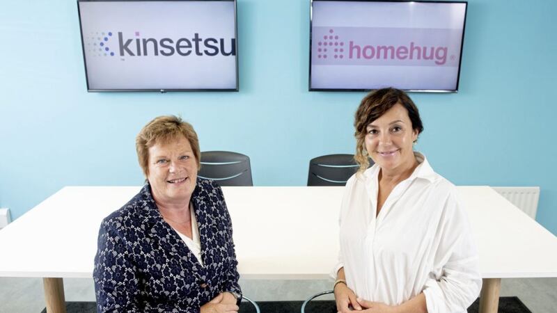 Kinsetsu director Joanne O&rsquo;Doherty (right) with Dr Vicky Kell from Invest NI 