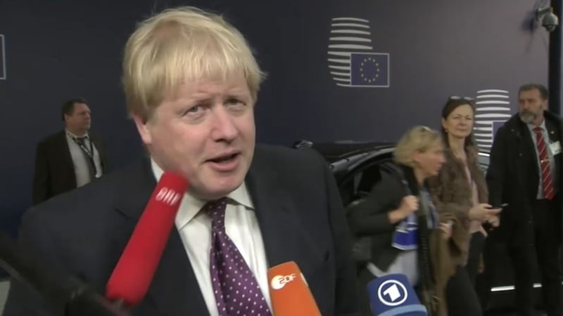 Boris Johnson getting hit in the face with a microphone is what you need to brighten your day