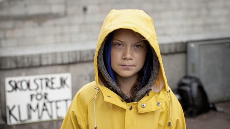 Greta Thunberg in a scene from I Am Greta 