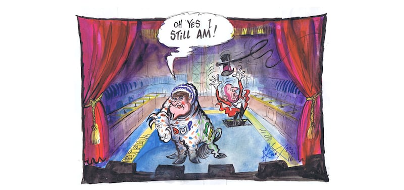 A day of farce, pantomime, circus, carry-on and tragedy at Stormont. What is there left for cartoonists when reality is like this?&nbsp;