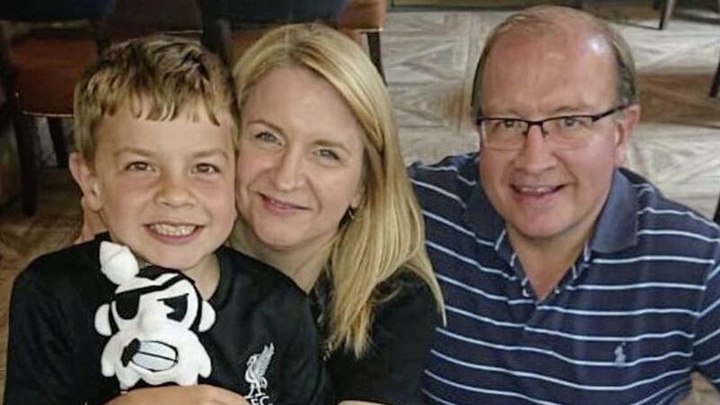 Stephen and Aileen McGeown with their son Conal 
