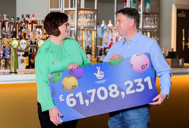 Richard and Debbie Nuttall won £61 million in January, finding out the good news while on holiday