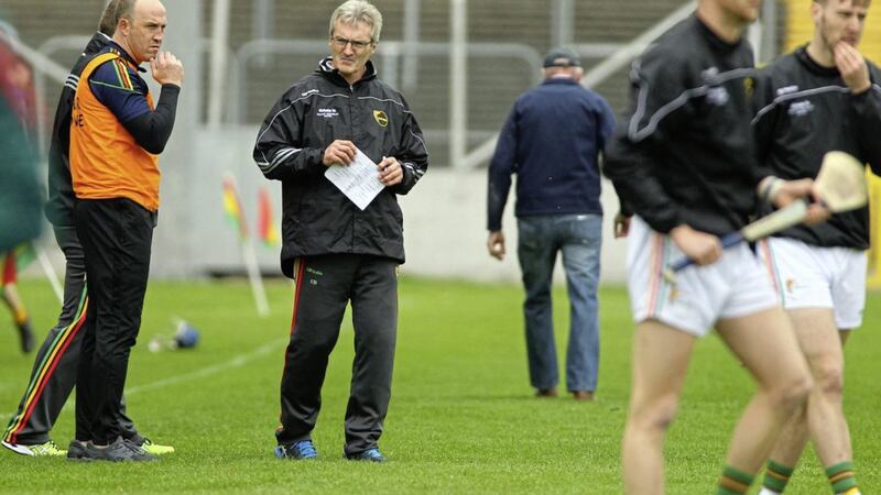 Carlow will compete in Division 1B of the National Hurling League next year, and Barrowsiders boss Colm Bonnar says Antrim have shown the way for all promoted counties. Picture by Seamus Loughran 