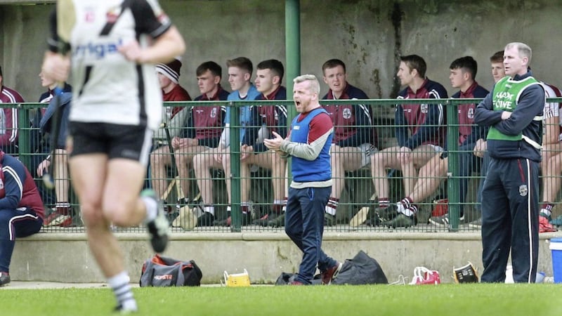 Slaughtneil manager Michael McShane was miffed by some of the pre-match chat 