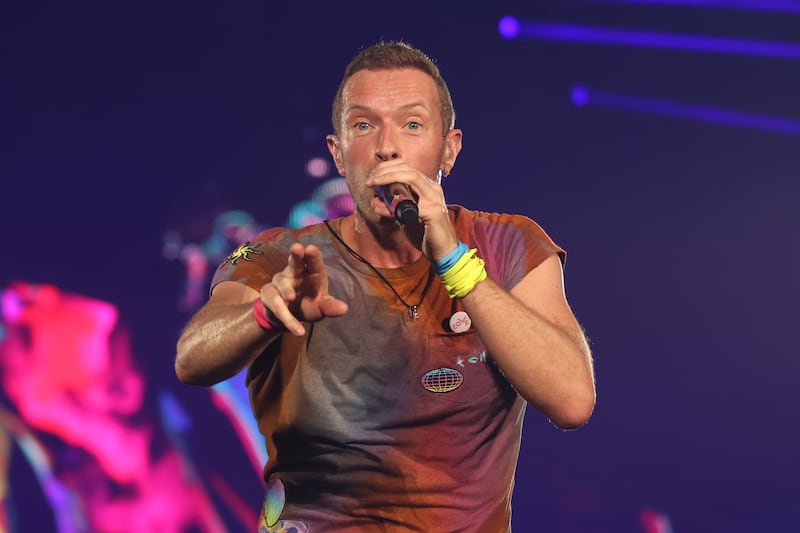 Coldplay’s Chris Martin, who shares two children with Paltrow