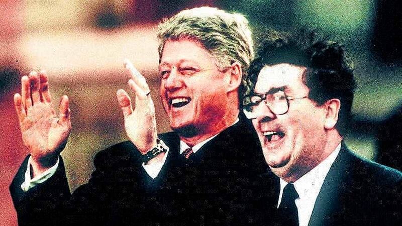 Bill Clinton and John Hume&nbsp;