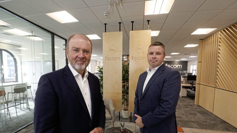 Fscom chair Alex Lee (left) and managing director Jamie Cooke. Picture: Matt Mackey/PressEye 
