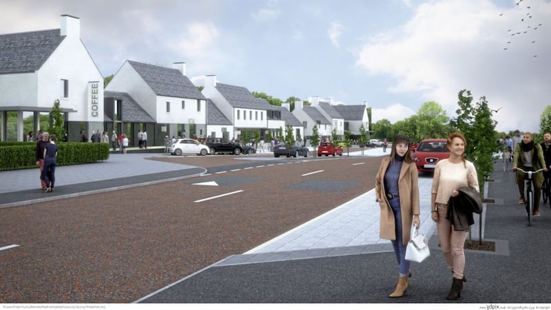 The initial phase of The Cashel scheme will see 450 homes built on the outskirts of Derry city. 