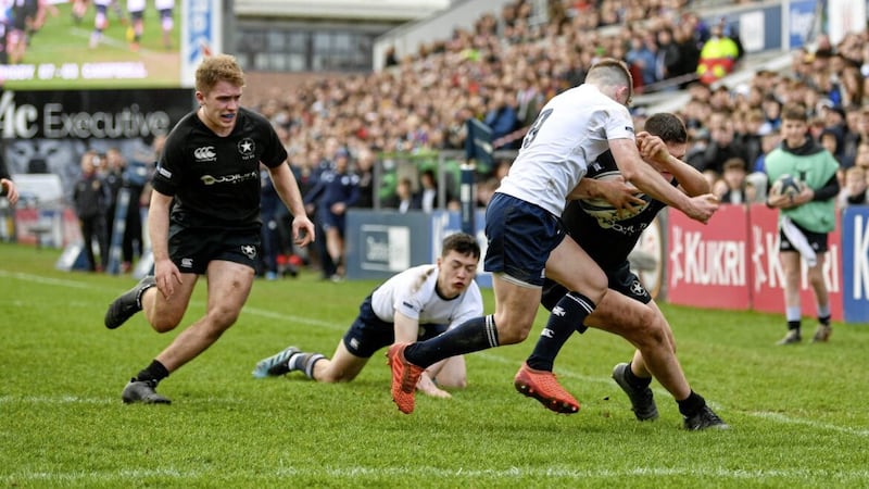 Campbell College lost out to Methody in last year&#39;s Schools&#39; Cup final, and are aiming to put the record straight against RBAI at the Kingspan Stadium on Friday. Picture by Pacemaker 
