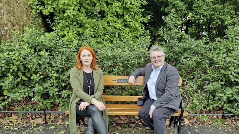 Naomh McMcElhatton (left) with fellow Stimuli.ai founder and chief artificial intelligence officer, Prof Barry O&rsquo;Sullivan. 