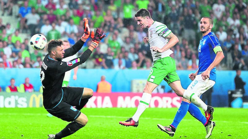 Robbie Brady's goal for the Republic of Ireland against Italy in Lille was the best moment of the championships