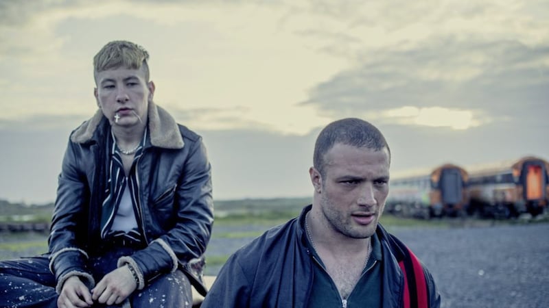 Barry Keoghan (left) in Calm With Horses 