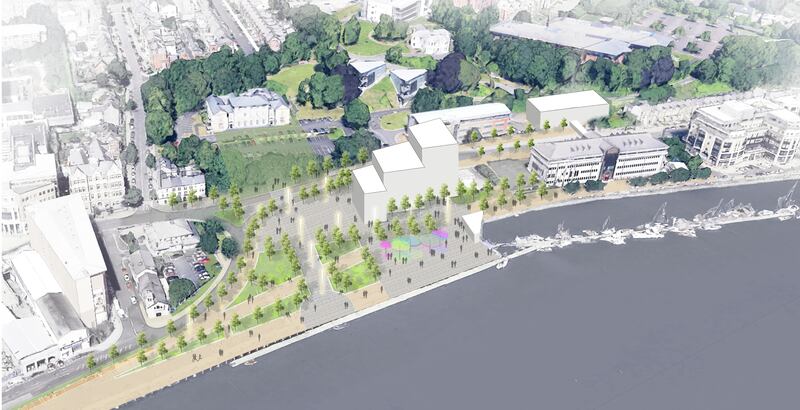 The proposals include plans for a new "University Square" along the riverfront.
