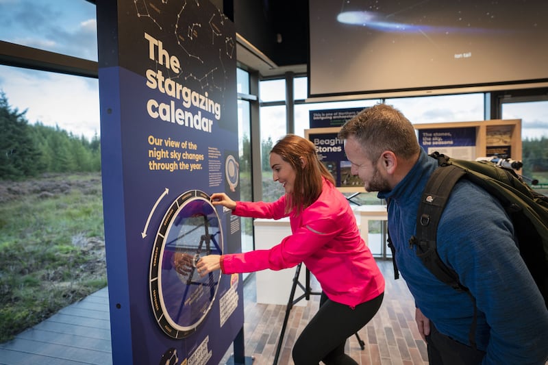 Visitors at the OM Dark Sky Park and Observatory in Co Tyrone. Picture from Mid Ulster Council