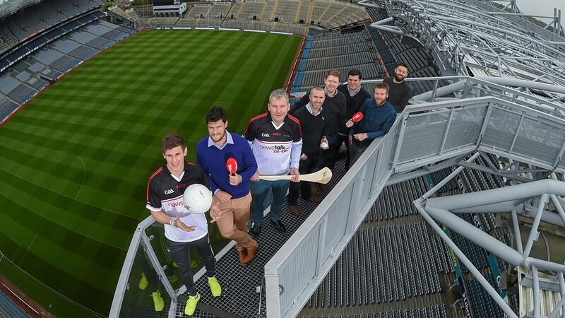 At Wednesday&#39;s Croke Park launch of Newstalk radio&#39;s Championship coverage are Galway footballer Shane Walsh, Down&#39;s Marty Clarke and former Mayo manager James Horan along with the Off the Ball show&#39;s Dave McIntyre, Adrian Barry, Mick McCarthy, Colm Parkinson and Nathan Murphy Picture: Sportsfile 