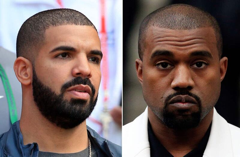 Canadian rapper Drake aimed insults at Kanye West in a new freestyle (PA)