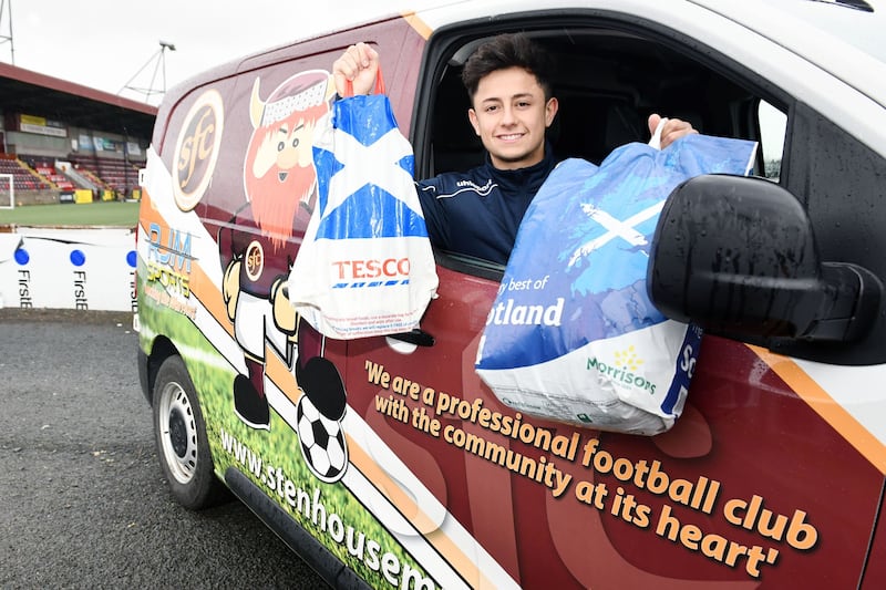 <strong>HOME ADVANTAGE:</strong> Stenhousemuir players brought food directly to people&rsquo;s houses&nbsp;