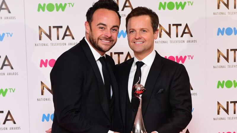 Ant and Dec become first winners at National Television Awards... obviously!