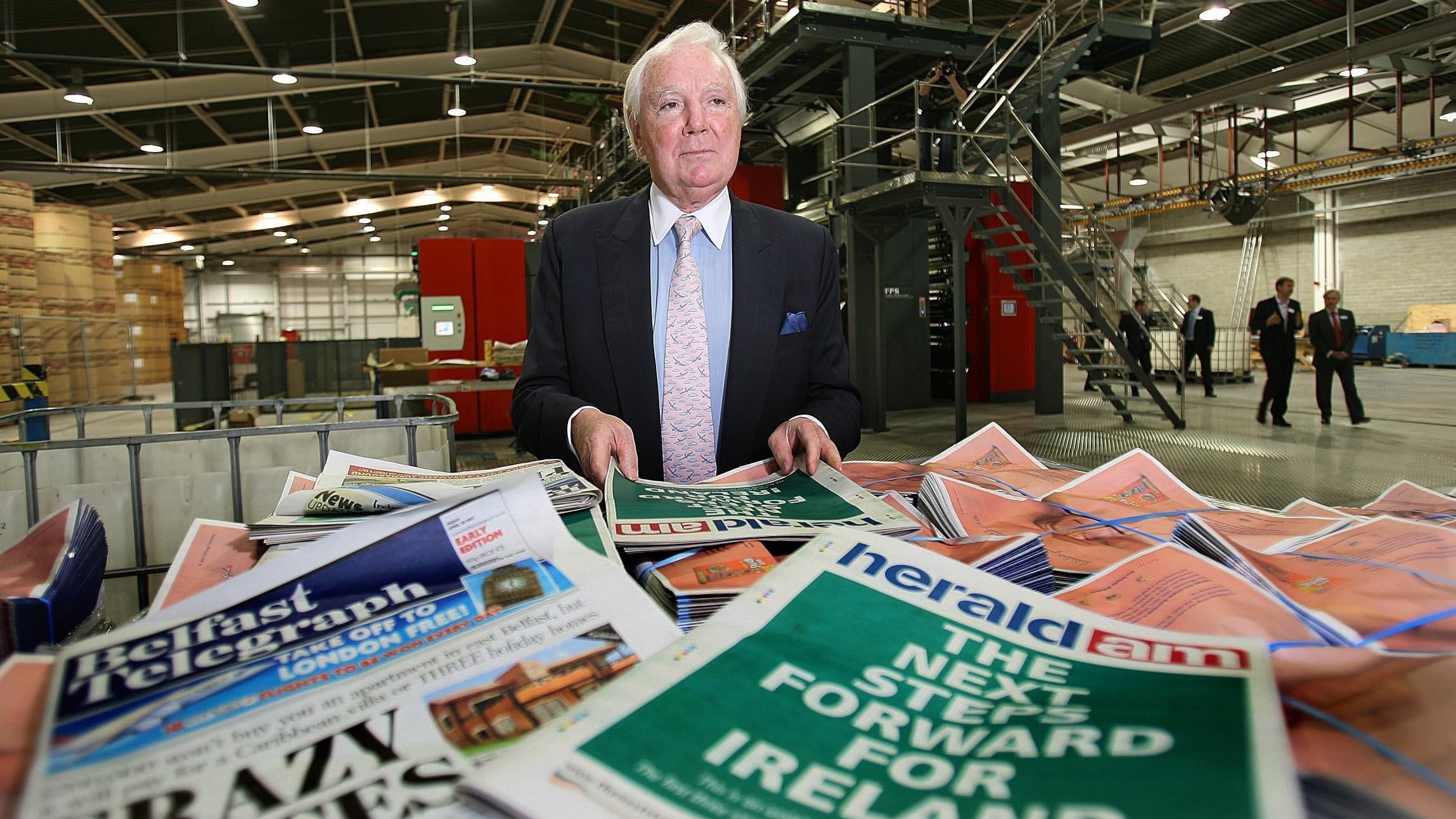Tony O’Reilly’s northern media interviews included the Belfast Telegraph, Sunday Life and Sunday World newspapers.