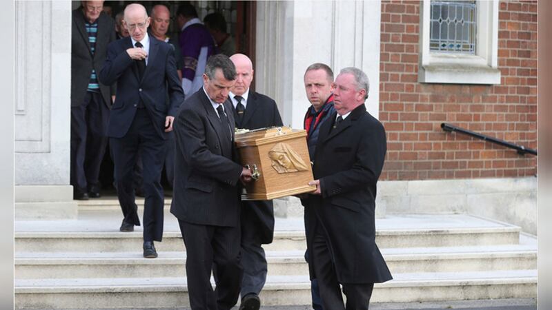 &nbsp;The funeral of Jimmy Cassidy. Picture by Hugh Russell
