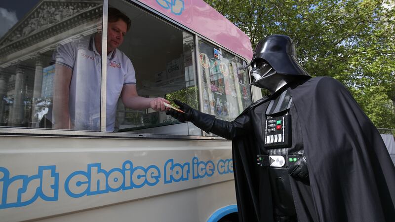 There were plenty of Vaders, Chewies and stormtroopers about today as the film’s famous quotation was remembered.