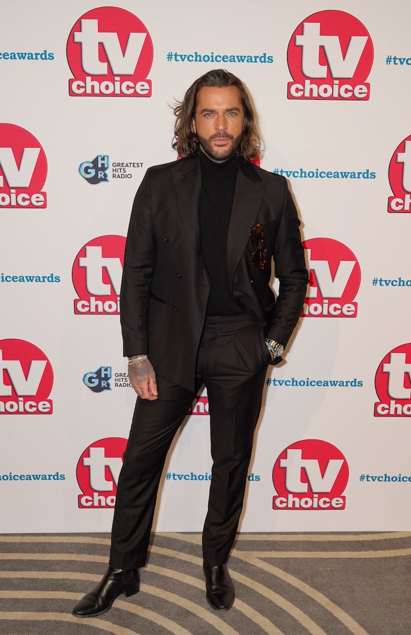 Pete Wicks at the 2024 TV Choice Awards in February