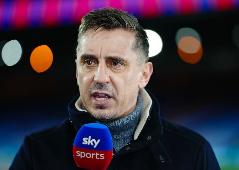 Gary Neville returned to punditry after he was dismissed by Valencia