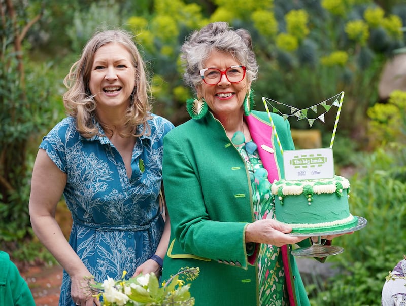 Dame Prue with Lindsey Brummitt, who billed this year’s Big Lunch as the ‘greenest ever’